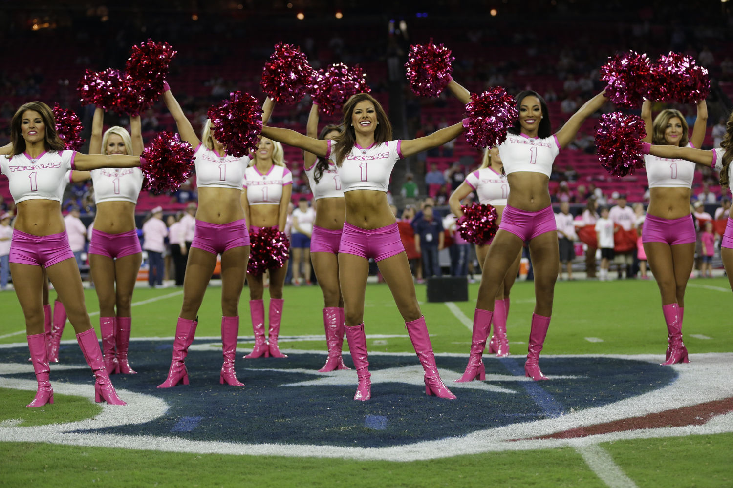 Houston Texans Cheerleaders NFL Cancer Awareness Breast Cancer Awareness